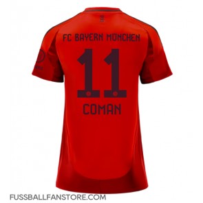 Bayern Munich Kingsley Coman #11 Replik Heimtrikot Damen 2024-25 Kurzarm